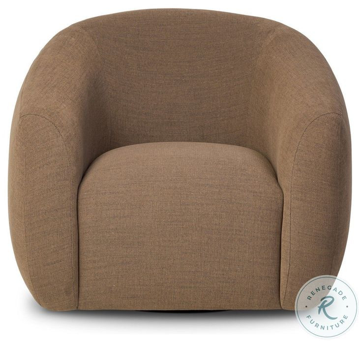 Channing Crypton Nomad Mushroom Performance Fabric Swivel Chair