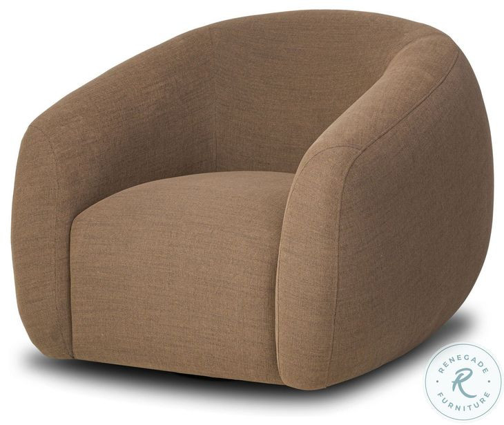 Channing Crypton Nomad Mushroom Performance Fabric Swivel Chair