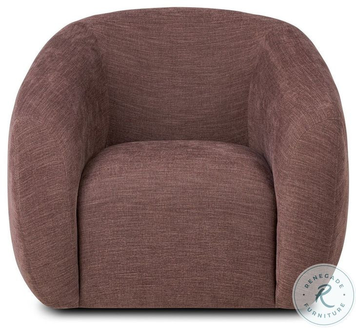 Channing Laughlin Plum Swivel Chair