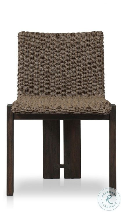 Roxy Faux Dark Hyacinth Outdoor Dining Chair Set of 2