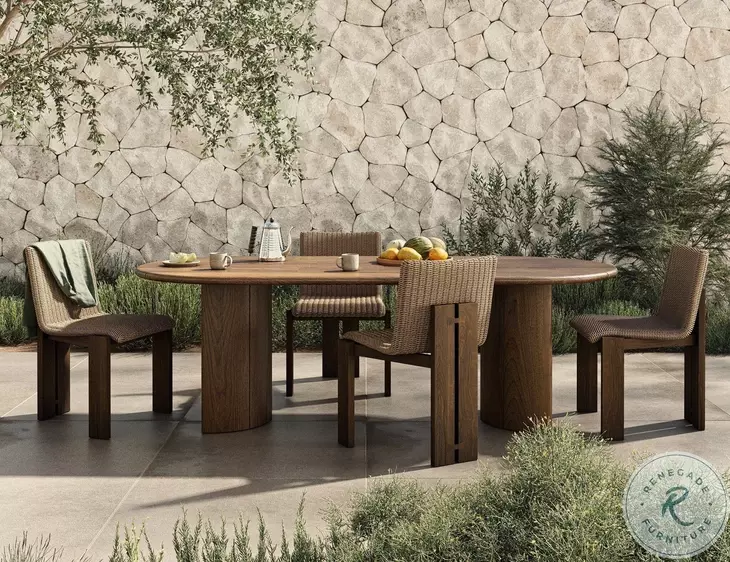 Roxy Faux Dark Hyacinth Outdoor Dining Chair Set of 2