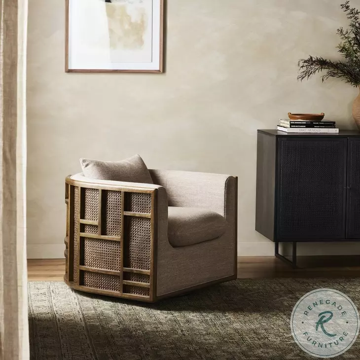 June Alcala Fawn Performance Fabric Swivel Chair