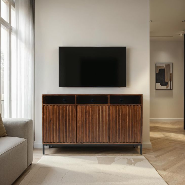 Ryder Walnut 50" Console Storage TV Stand