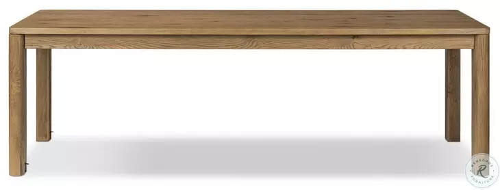 Noeline Resawn Worn Oak 116" Extendable Rectangular Dining Table