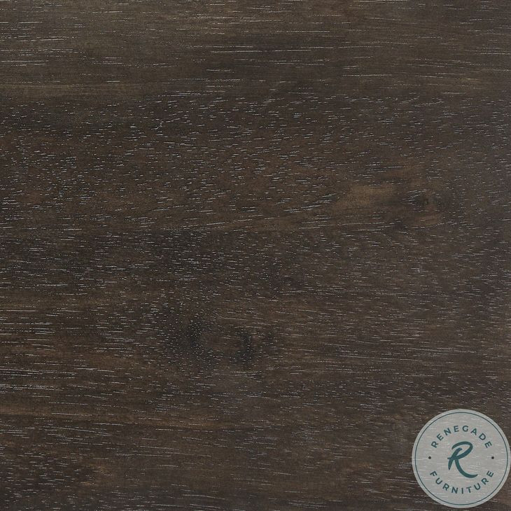 Reza Worn Black Parawood 70" Drawer Desk