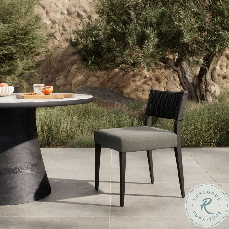 Ferris Arashi Graphite Outdoor Dining Chair Set of 2