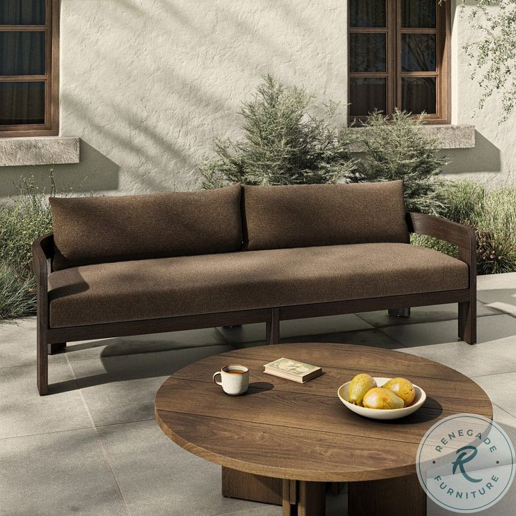 Jackson Ellor Brown 96" Upholstered Outdoor Sofa