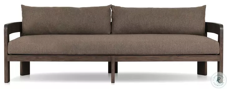 Jackson Ellor Brown 96" Upholstered Outdoor Sofa