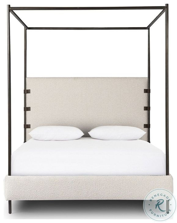 Anderson Knoll Natural Performance Fabric Queen Canopy Bed