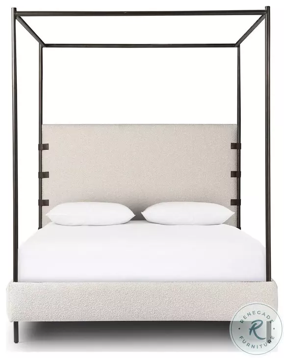 Anderson Knoll Natural Performance Fabric Queen Canopy Bed