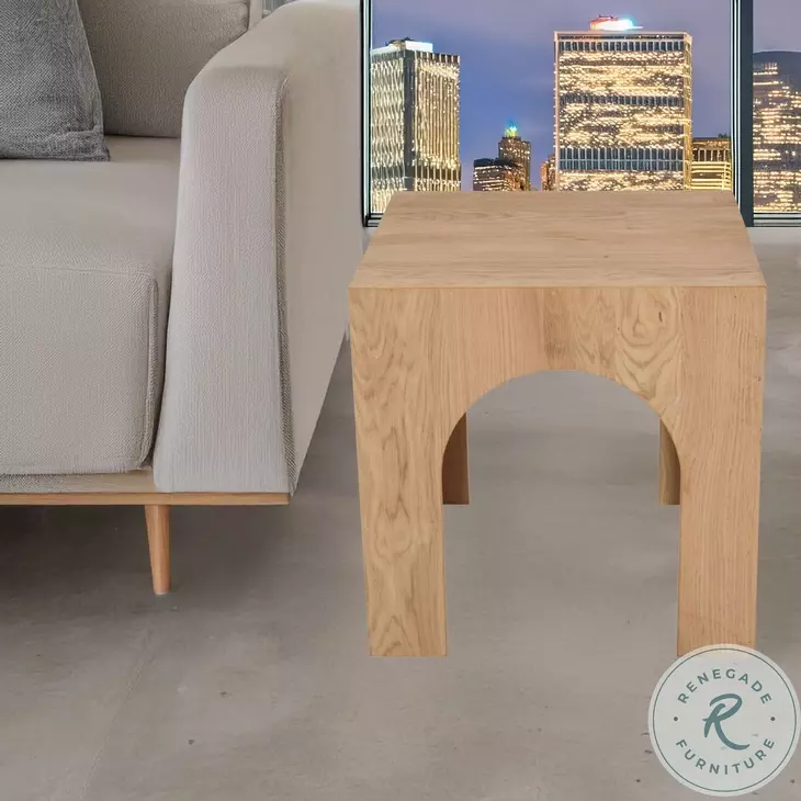 Archimedes Brown 20" Square End Table