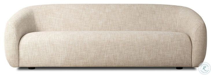 Channing Yuma Cream Performance Fabric 100" Upholstered Sofa