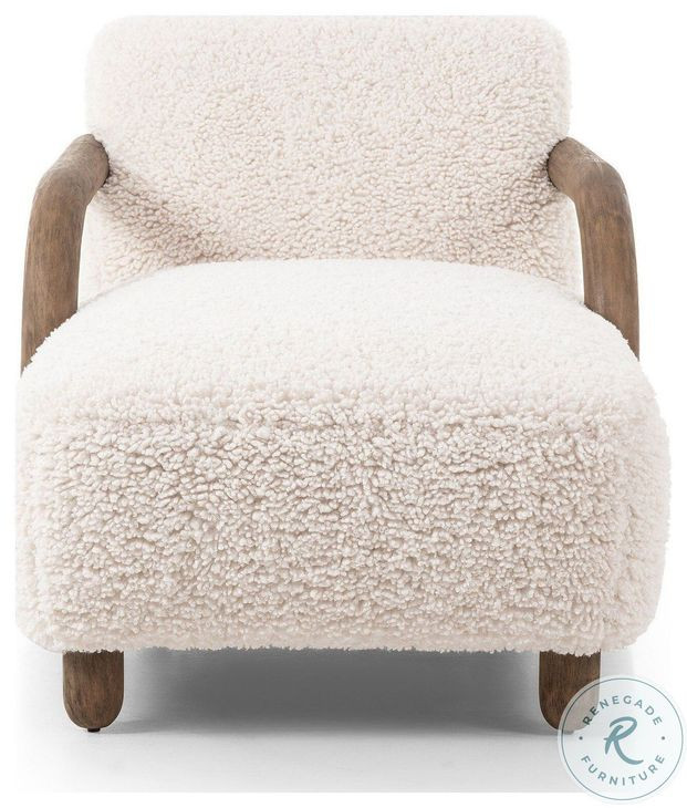 Aniston Andes Natural 34" Upholstered Chaise