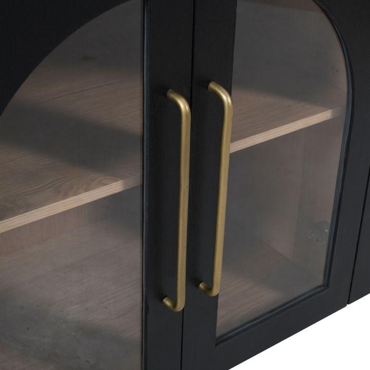 Archimedes Black 4 Door 60" Sideboard