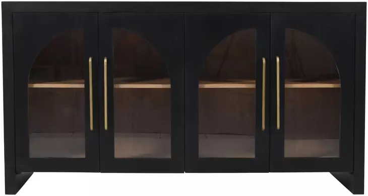 Archimedes Black 4 Door 60" Sideboard