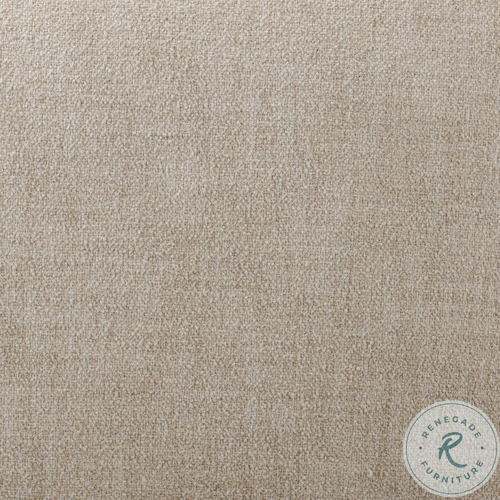 Channing Yuma Cream Performance Fabric 53" Upholstered Chaise