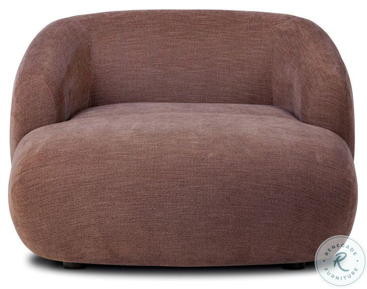 Channing Laughlin Plum 53" Upholstered Chaise