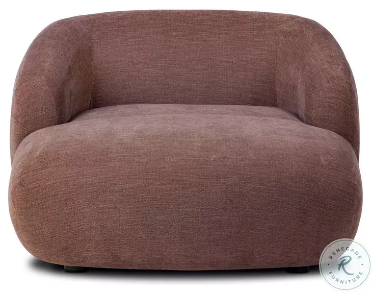 Channing Laughlin Plum 53" Upholstered Chaise