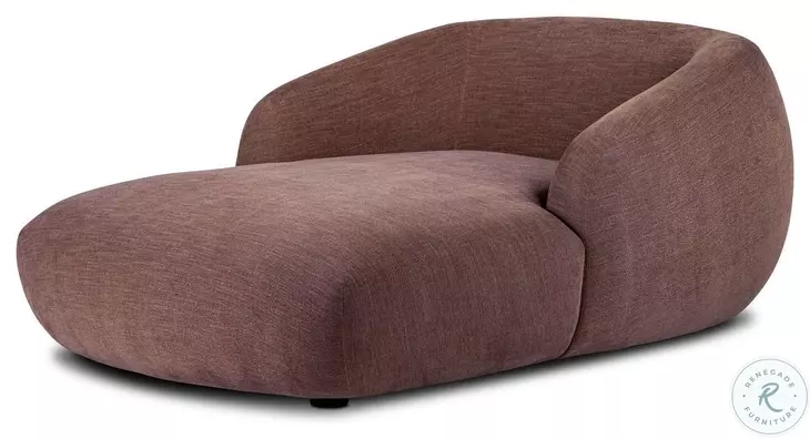 Channing Laughlin Plum 53" Upholstered Chaise