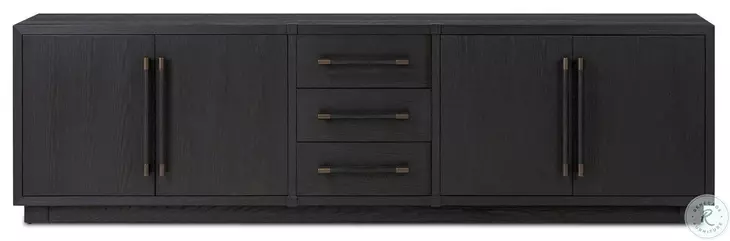 Adolfo Modern Black Ash 94" Media Console