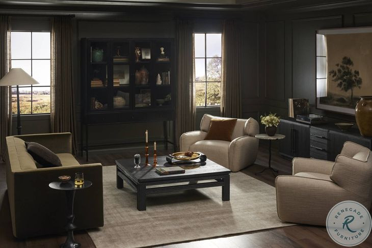 Adolfo Modern Black Ash 94" Media Console