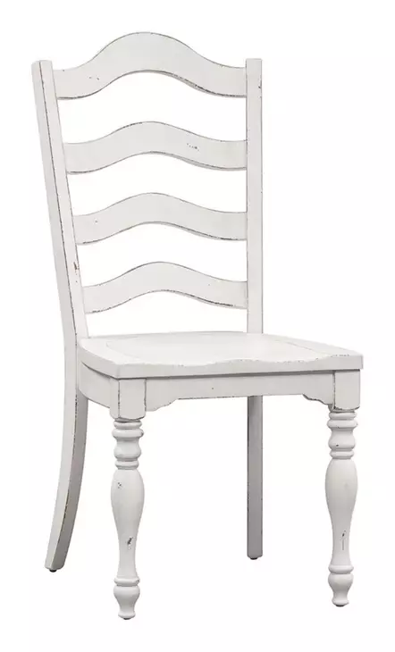 Southern Manor Antique White and Weathered Bark 3 Piece Extendable Drop Leaf Dining Set