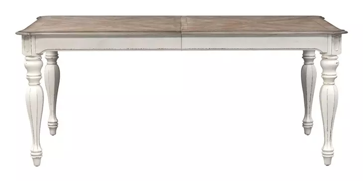 Southern Manor Antique White and Weathered Bark 5 Piece Extendable Dining Set
