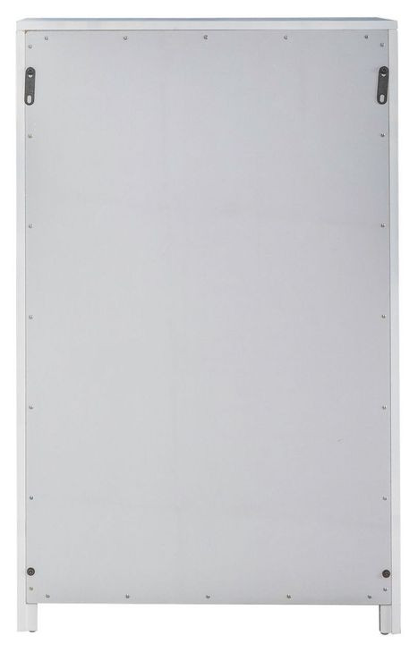 Camellia Manor Antique White and Weathered Bark 48" Bookcase