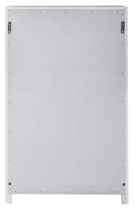 Camellia Manor Antique White and Weathered Bark 48" Bookcase