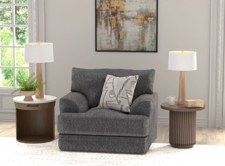 Tyson Slate Chair with Cuddler Cushion