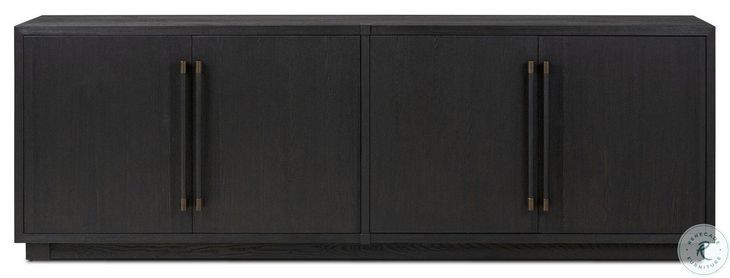 Adolfo Modern Black Ash 4 Door Sideboard