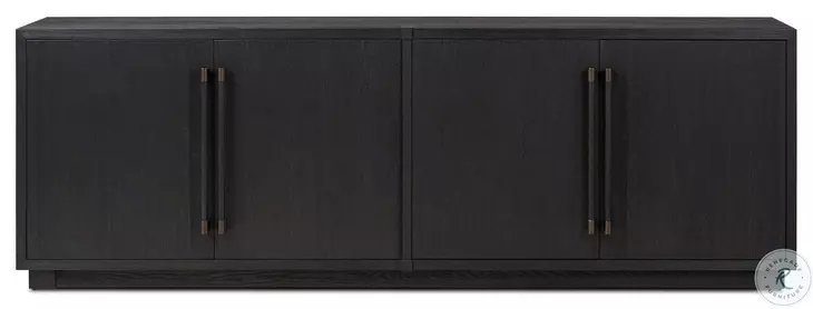 Adolfo Modern Black Ash 4 Door Sideboard