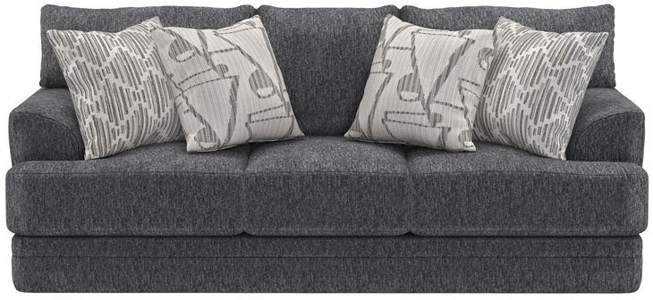 Tyson Slate 93" Sofa with Cuddler Cushions