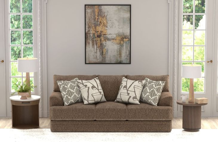 Tyson Hazel 93" Sofa with Cuddler Cushions