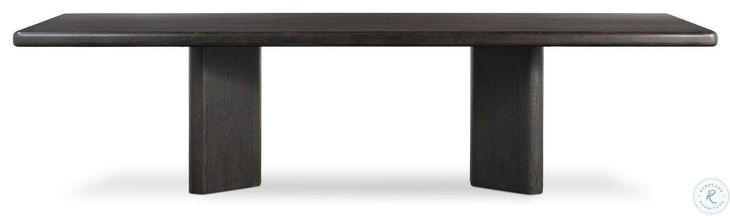 Castro Dark Espresso Reclaimed French Oak 118" Rectangular Dining Table