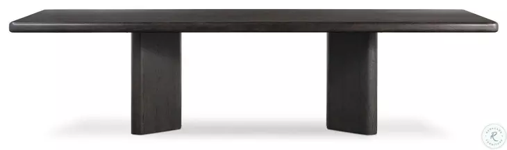 Castro Dark Espresso Reclaimed French Oak 118" Rectangular Dining Table
