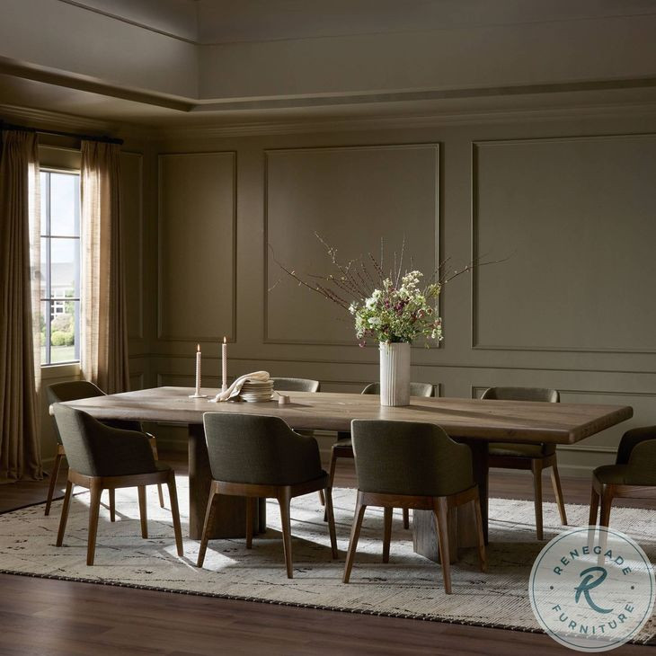 Castro Grey Reclaimed French Oak 118" Rectangular Dining Table