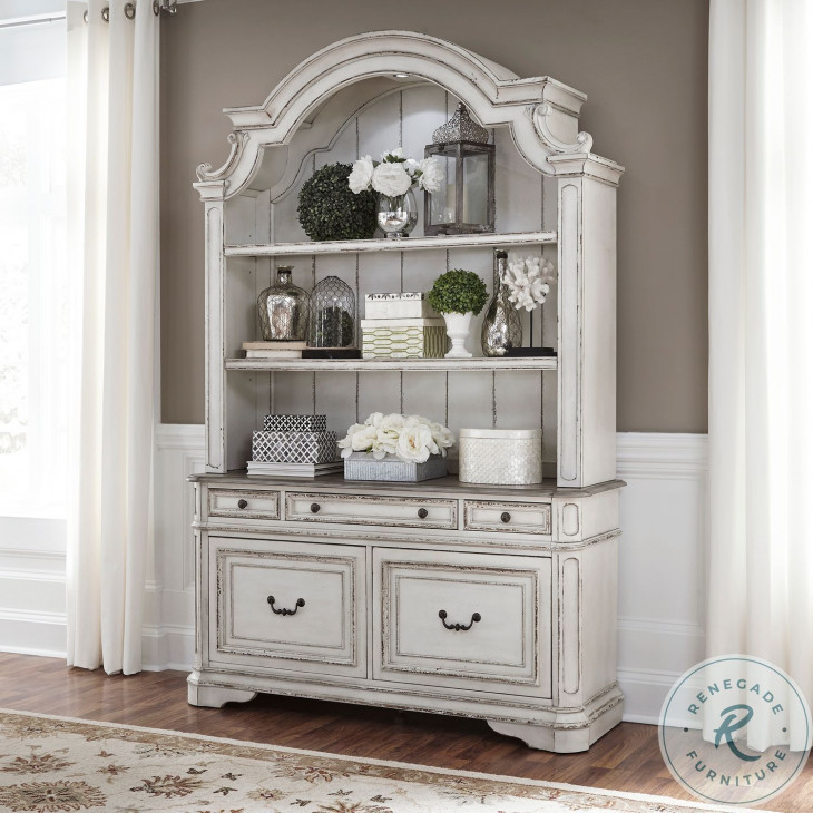 Magnolia Manor Antique White Home Office Set from Liberty Coleman