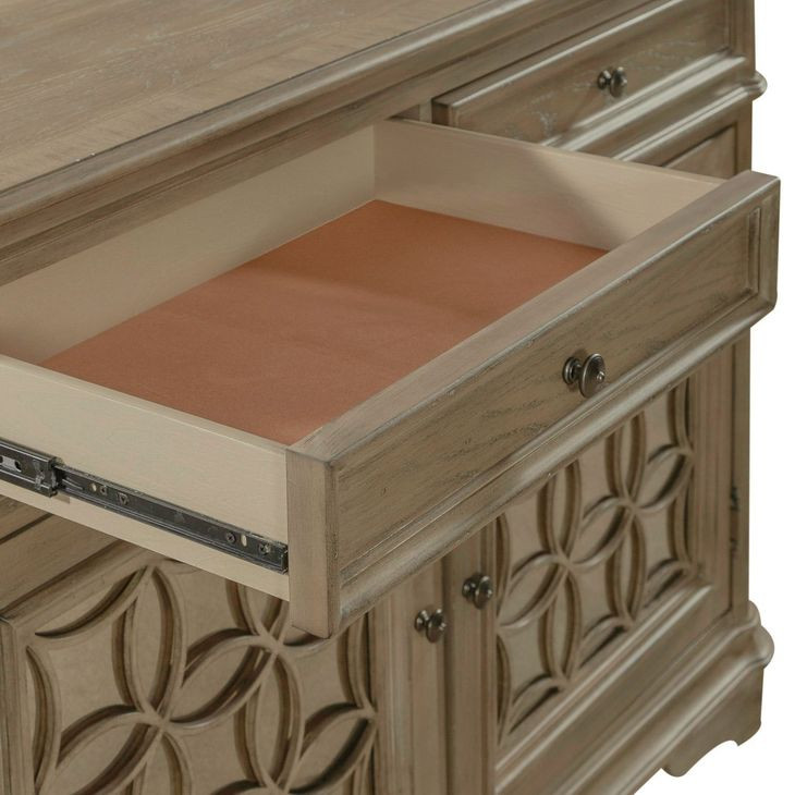 Camellia Manor Weathered Bisque 2 Door Buffet