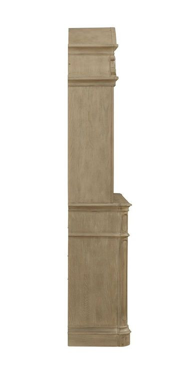 Magnolia Manor Weathered Bisque 2 Door Buffet and Hutch with LED
