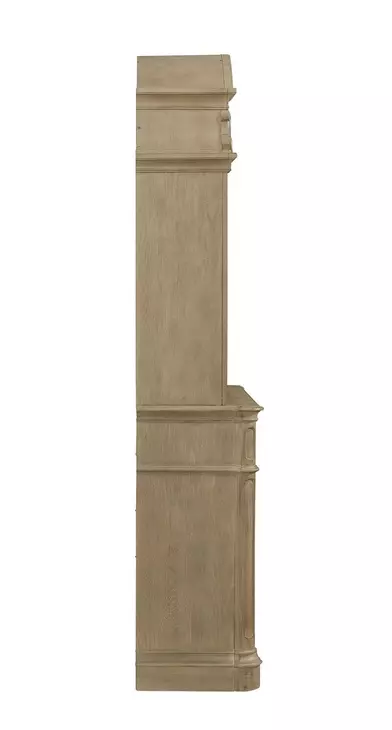 Magnolia Manor Weathered Bisque 2 Door Buffet and Hutch with LED