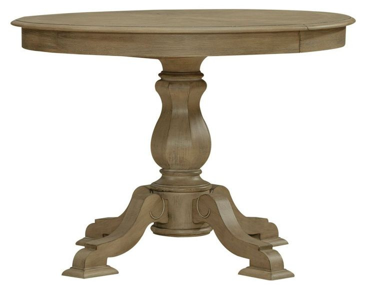Camellia Manor Weathered Bisque 42" Round Dining Table