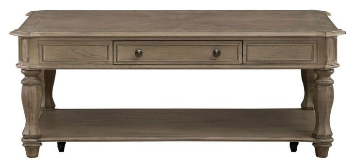 Magnolia Manor Weathered Bisque Rectangular Cocktail Table