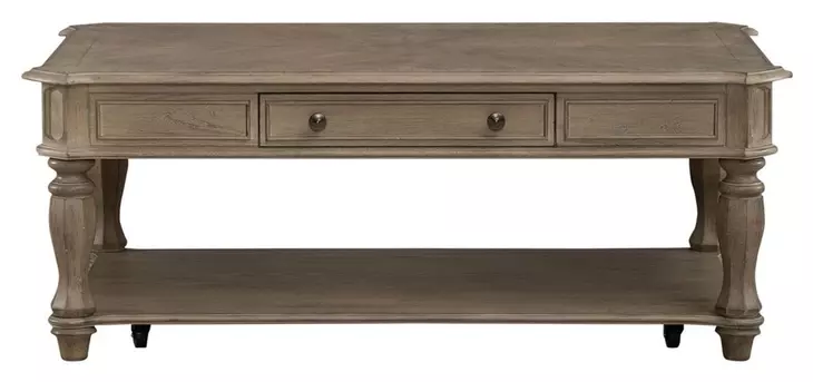 Magnolia Manor Weathered Bisque Rectangular Cocktail Table