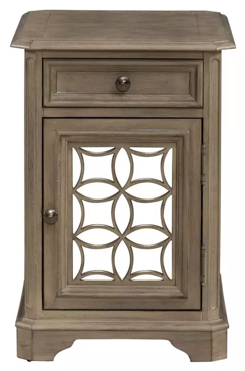 Magnolia Manor Weathered Bisque Rectangular Chairside Table