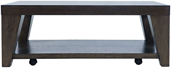 Laurel Espresso Rectangular Cocktail Table with Storage