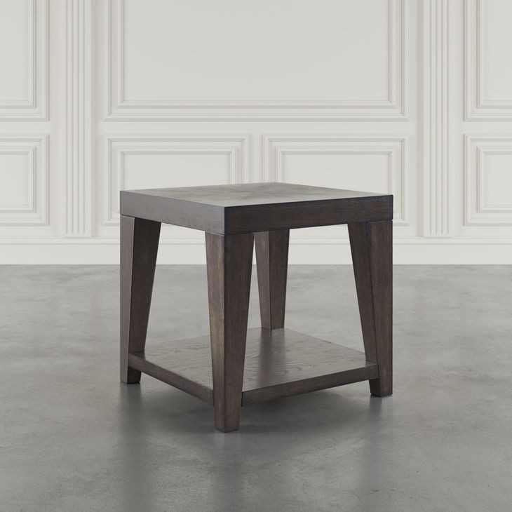 Laurel Espresso 24" Square End Table