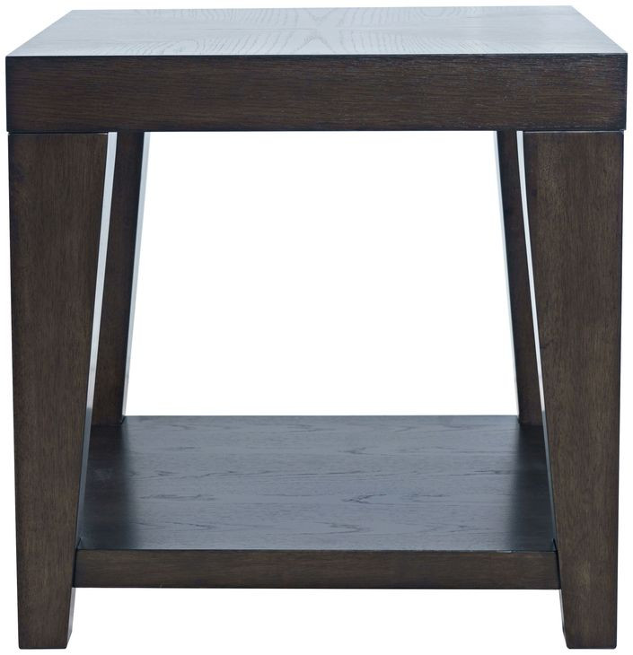 Laurel Espresso 24" Square End Table