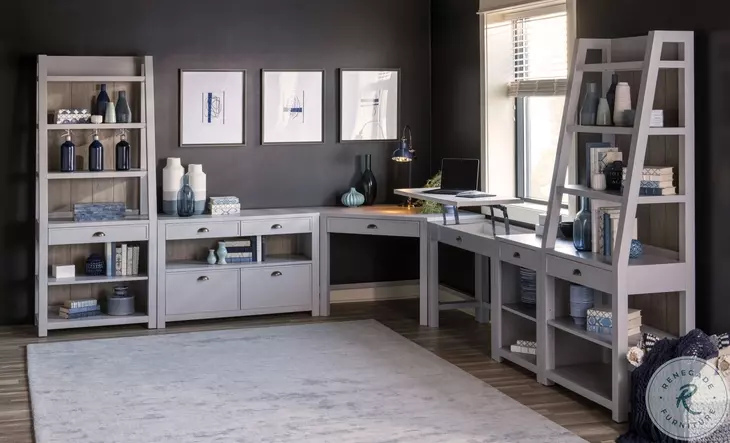 Union Square Slate Gray Home Office Credenza