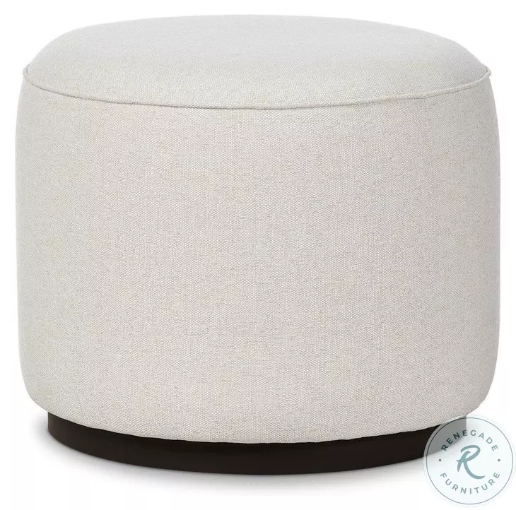 Sinclair Alessi Linen Outdoor Round Ottoman